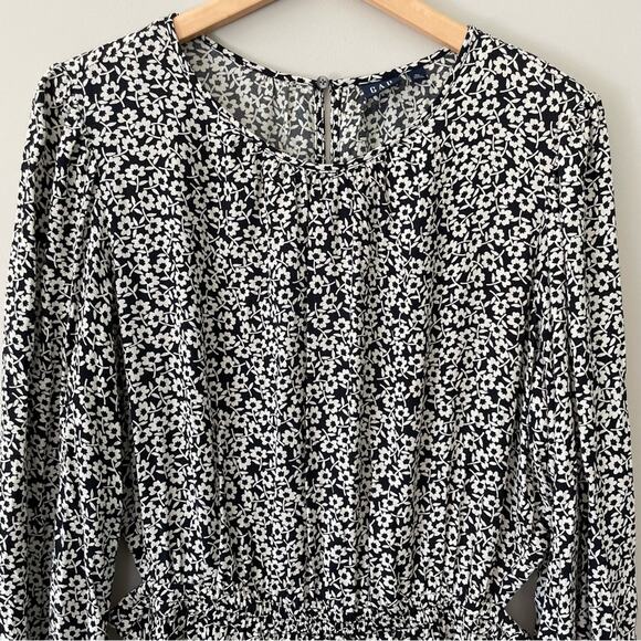 NWT GAP Floral Midi Maxi Dress XL Cut Out Waist Size Whimsical Party - Picture 1 of 15